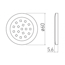 Світильник LED Lumino 12V DC. 1.5W. 16SMD3528. 200см провід з miniAMP х/б, білий