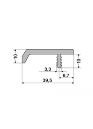 Ручка-профиль ZOBAL UKW-10 L-3500mm Алюминий