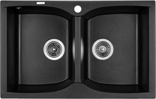 Мийка CORDOBA  black shine (780*500mm.)