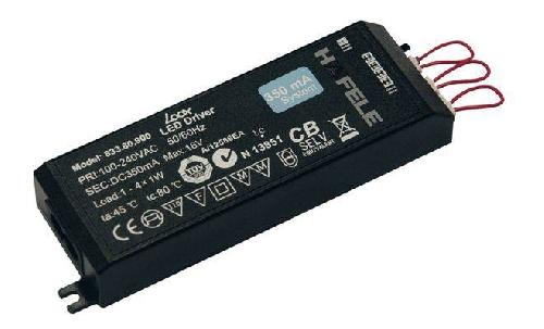 Блок живлення для LED 350мА на 4 вих. 20х45х155мм